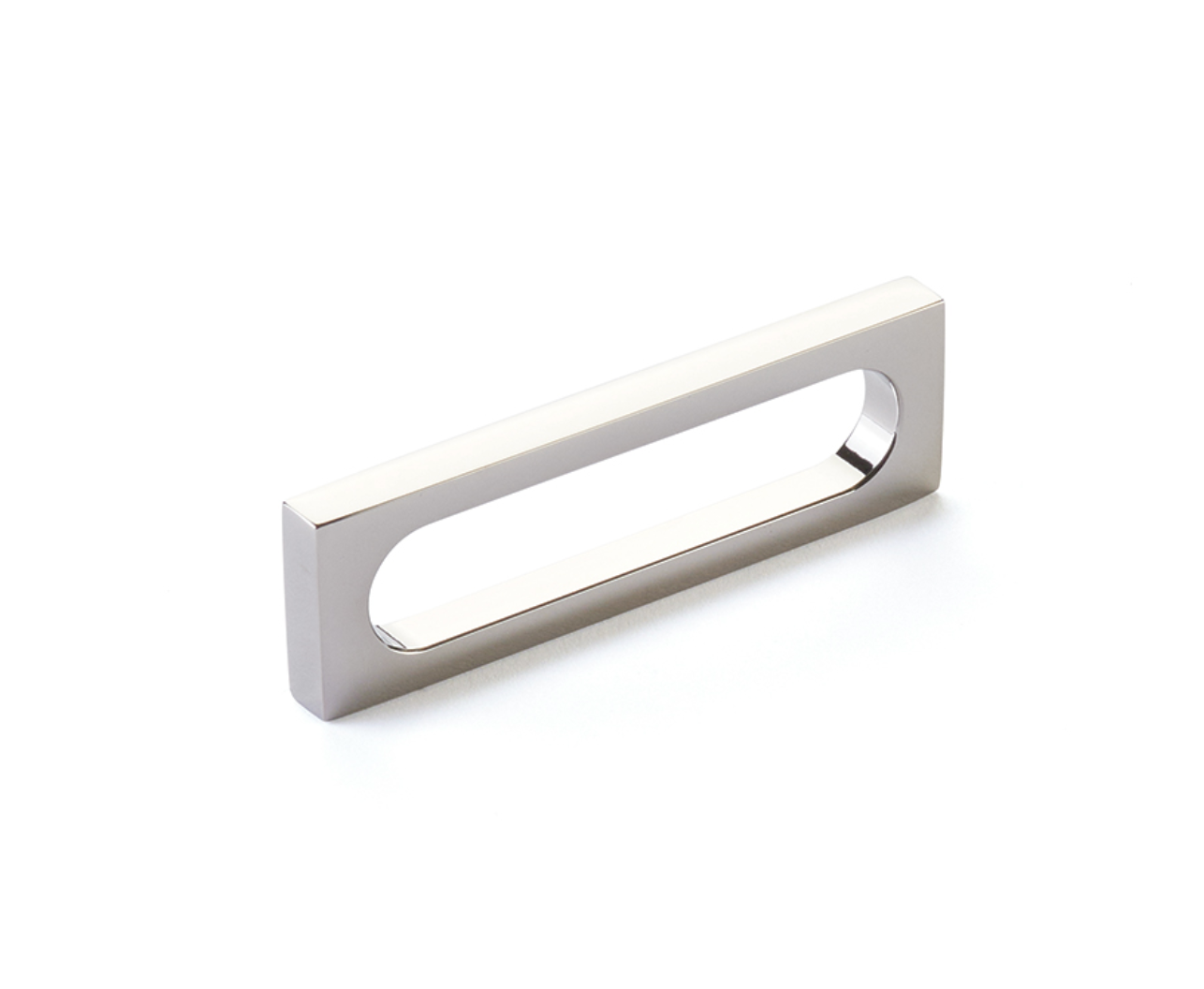 Polished Nickel "Loop" Square Drawer Pulls and Cabinet Knobs - Euro • Knobs