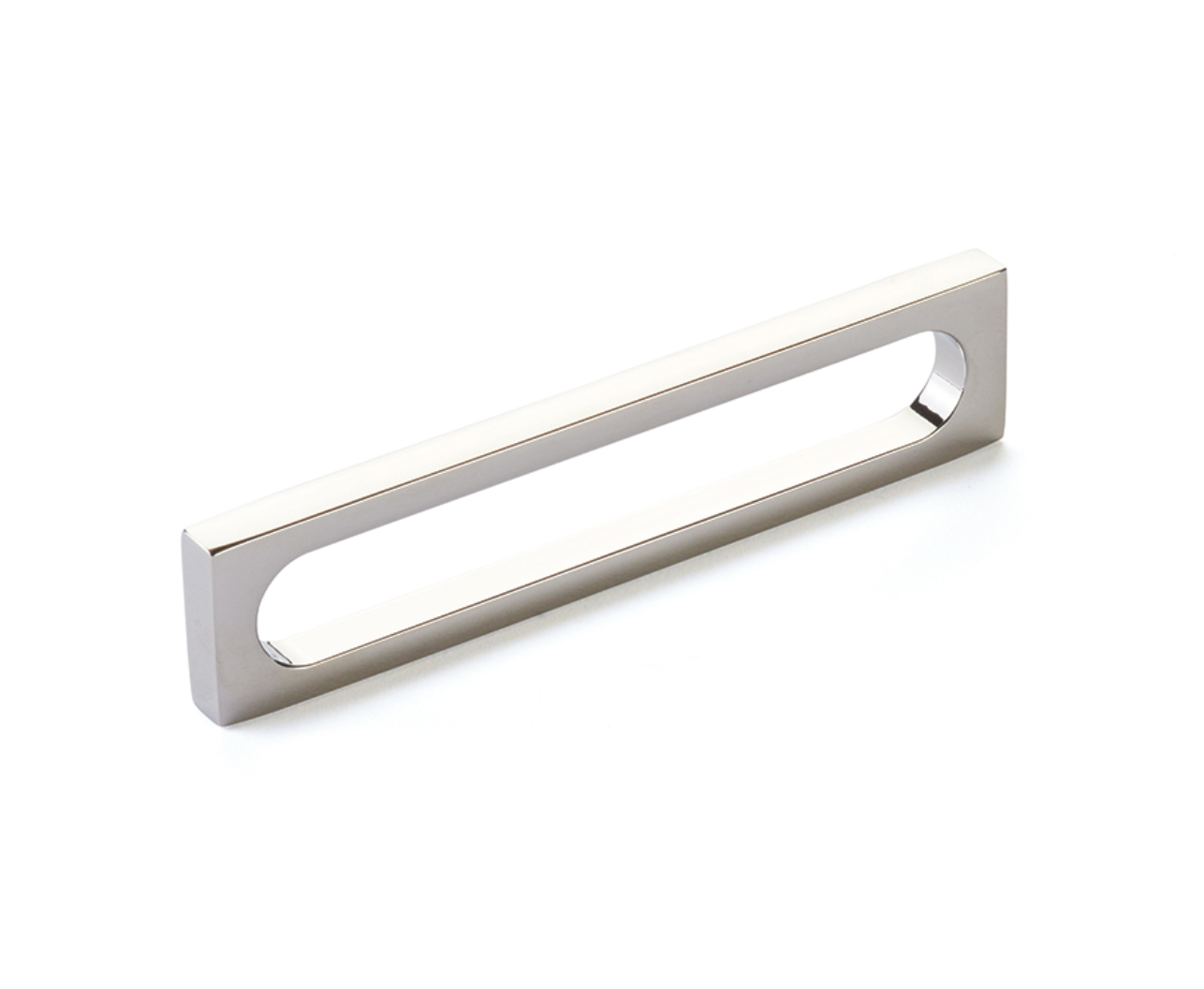 Polished Nickel "Loop" Square Drawer Pulls and Cabinet Knobs - Euro • Knobs