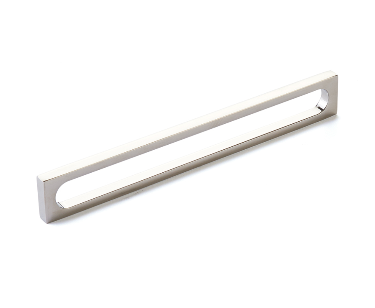 Polished Nickel "Loop" Square Drawer Pulls and Cabinet Knobs - Euro • Knobs