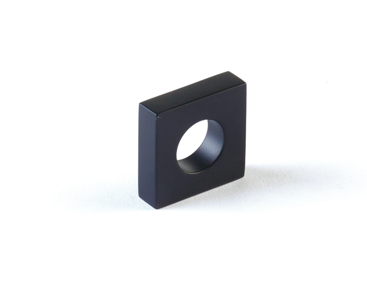 Matte Black "Loop" Square Drawer Pulls and Cabinet Knobs - Euro • Knobs