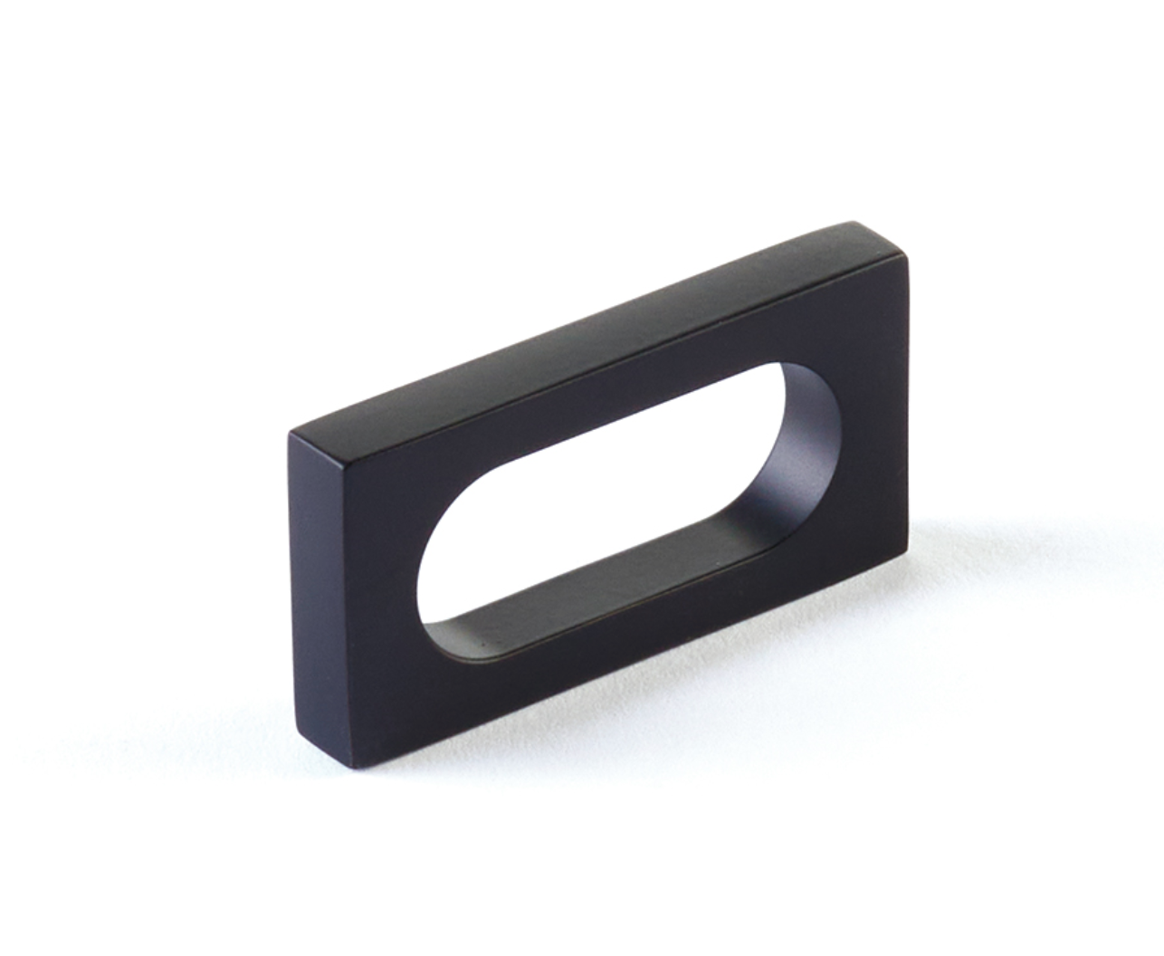 Matte Black "Loop" Square Drawer Pulls and Cabinet Knobs - Euro • Knobs