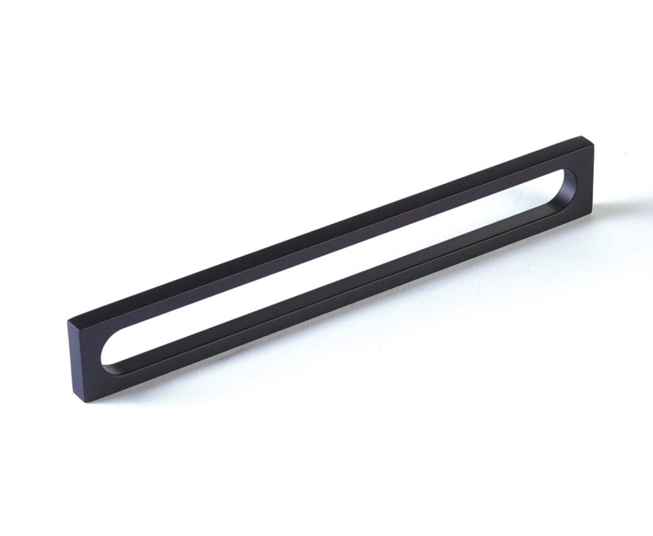 Matte Black "Loop" Square Drawer Pulls and Cabinet Knobs - Euro • Knobs