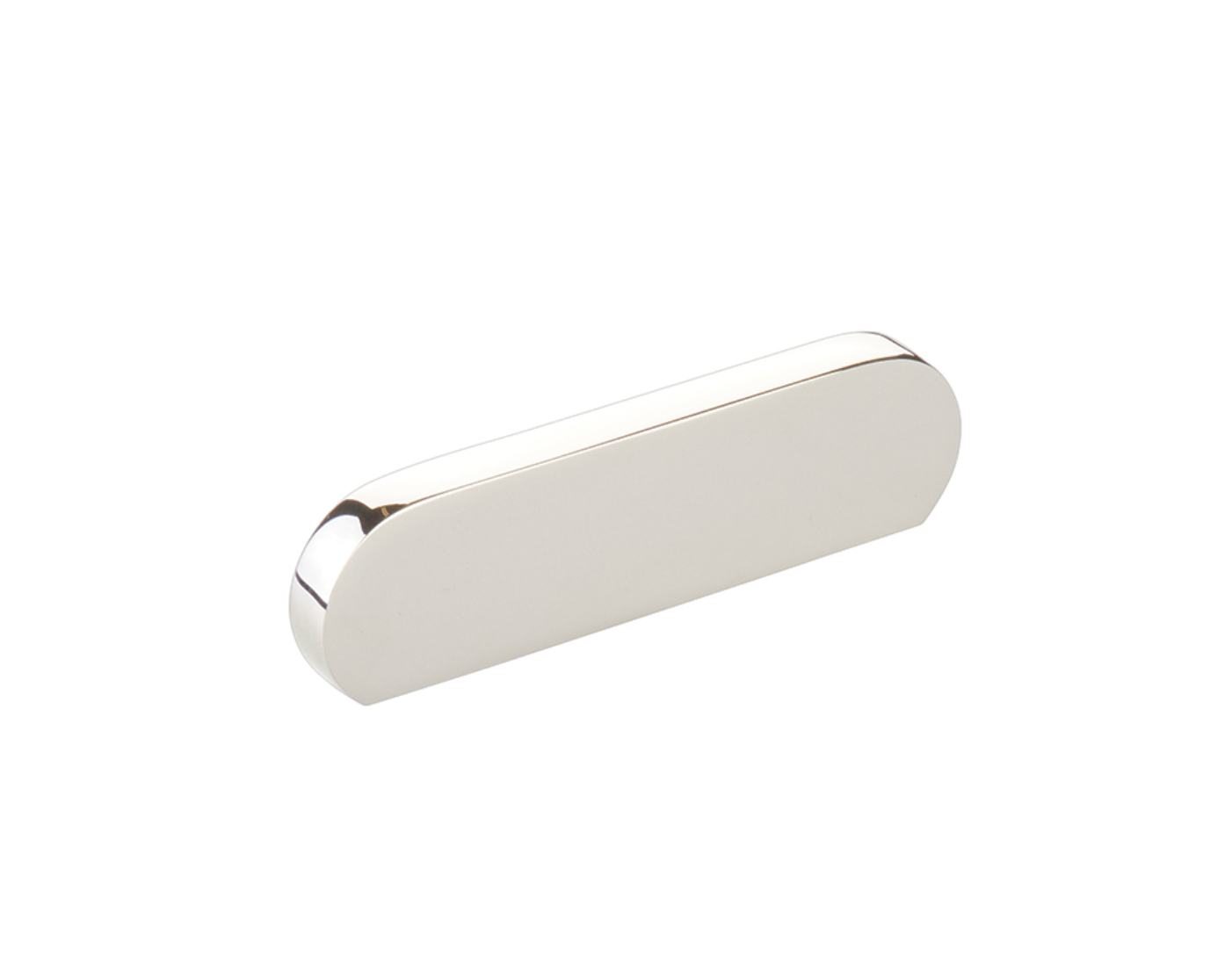 Polished Nickel "Bit" Rounded Drawer Pulls and Cabinet Knobs - Euro • Knobs