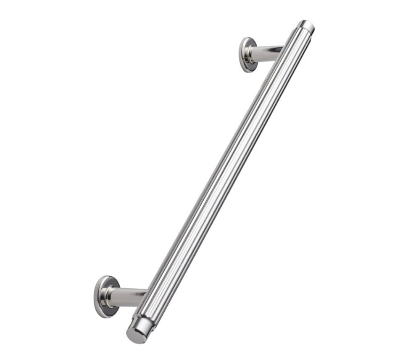 Polished Nickel "Villa" Cabinet Knobs and Pulls | Fluted Cabinet Hardware - Forge Hardware Studio