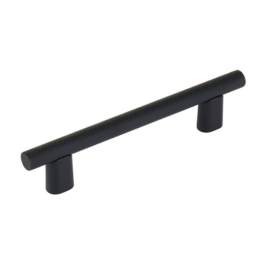 Knurled "Karl" Matte Black Cabinet Knobs and Drawer Pulls - Industry Hardware