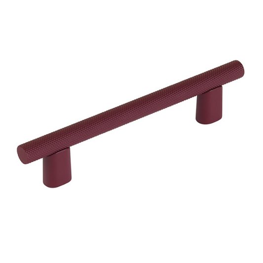 Knurled "Karl" Crimson Cabinet Knobs and Drawer Pulls - Industry Hardware