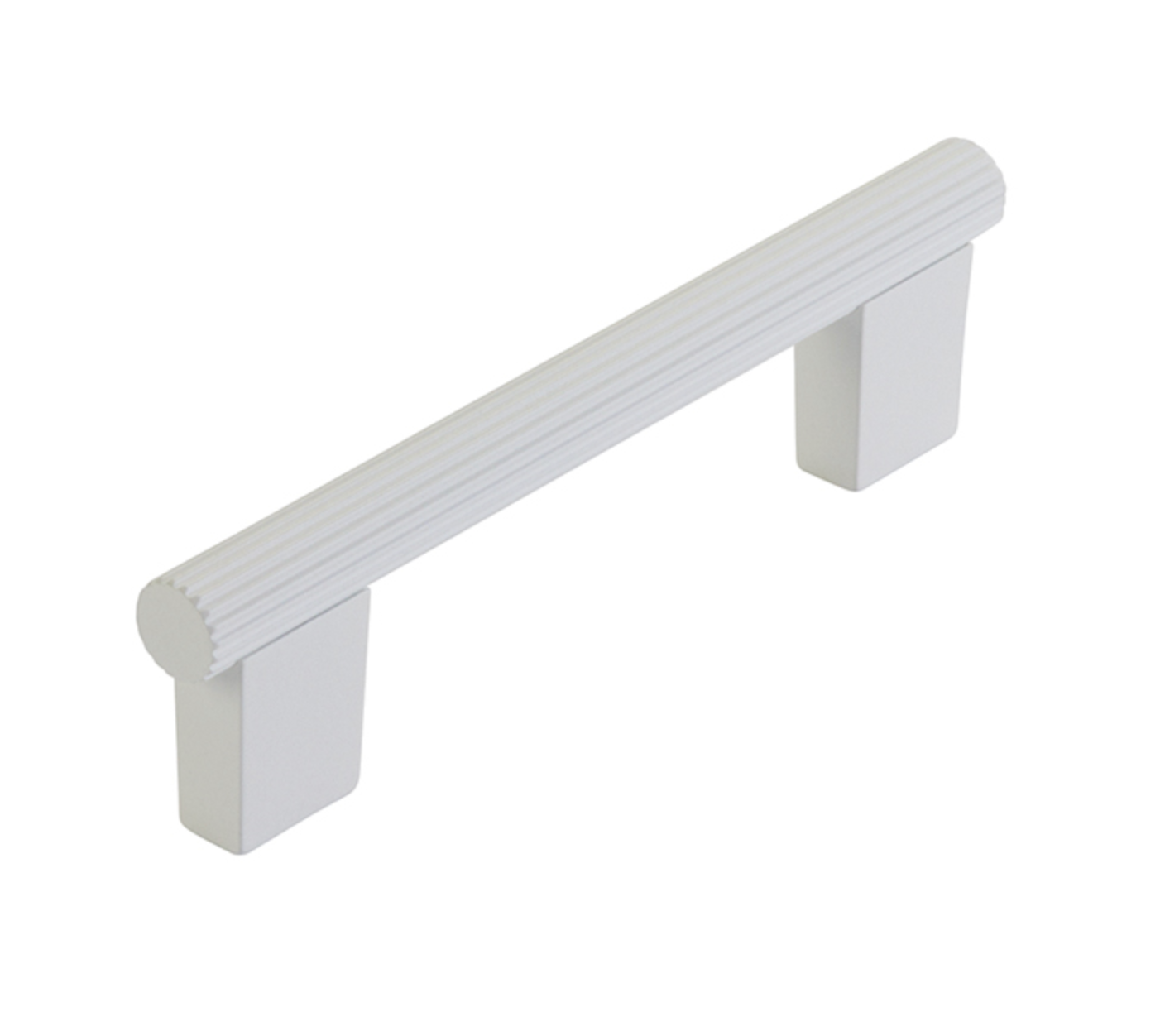 Matte White "Knox" Cabinet Knobs and Drawer Pulls - Industry Hardware