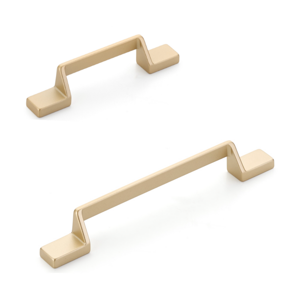 Satin Brass "Ashburn" Flat Drawer Pulls | Pulls