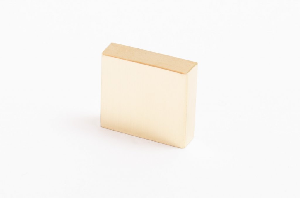 Straight Edge "Kurt 01" Scandinavian Modern Drawer Pulls - Brass Cabinet Hardware 