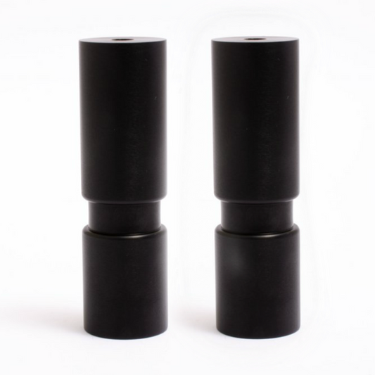 Mid-Century Modern (Set of 2) Medium Furniture Replacement Legs in Matte Black - Euro • Knobs