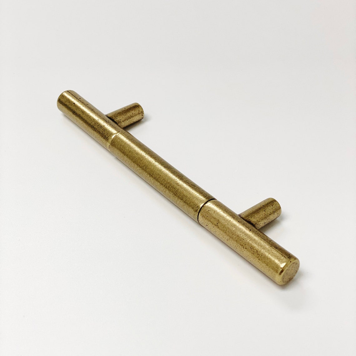 Sydney Aged Brass Cabinet Knob and Drawer Pulls - Forge Hardware Studio