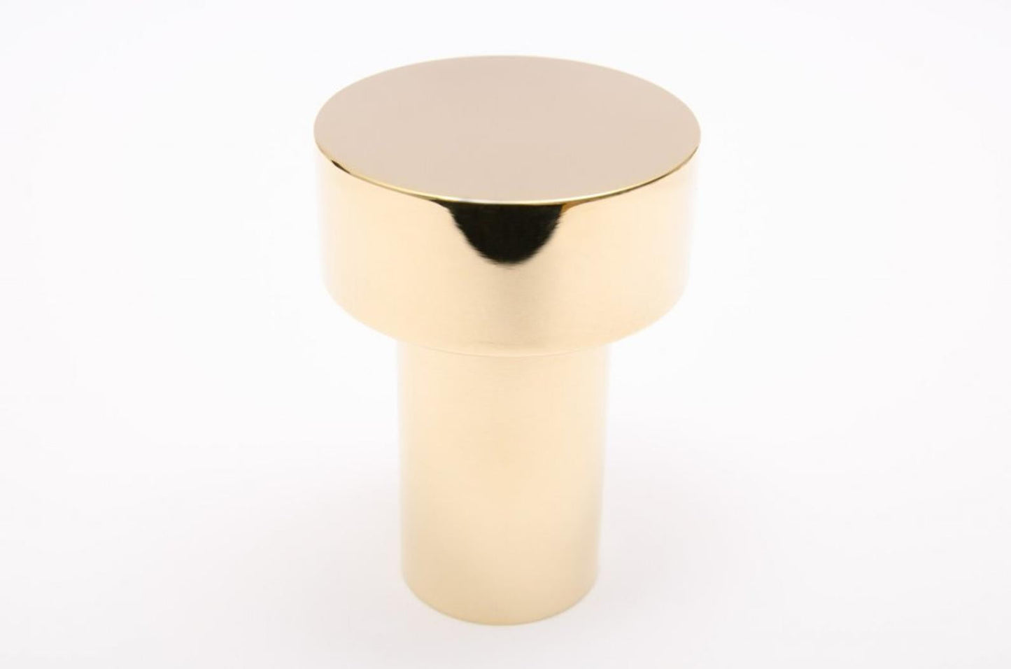 Modern "Dot" Round Wall Hook in Polished Brass - Euro • Knobs