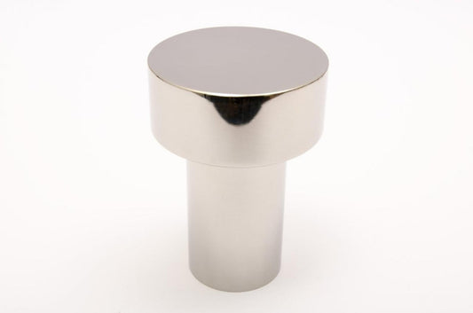 Modern "Dot" Round Wall Hook in Polished Nickel - Euro • Knobs