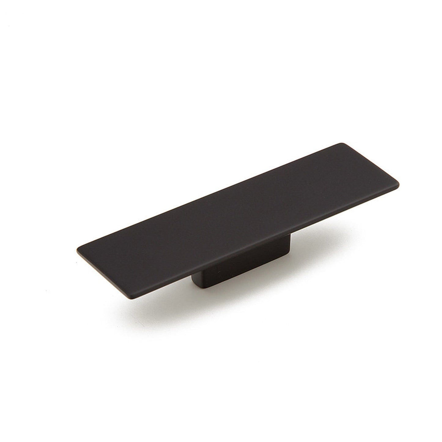 Matte Black "Armand" Square Drawer Pulls and Cabinet Knobs - Euro • Knobs