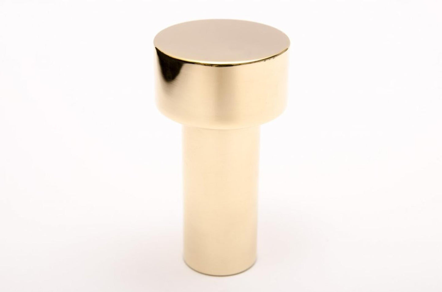 Modern "Dot" Round Wall Hook in Polished Brass - Euro • Knobs