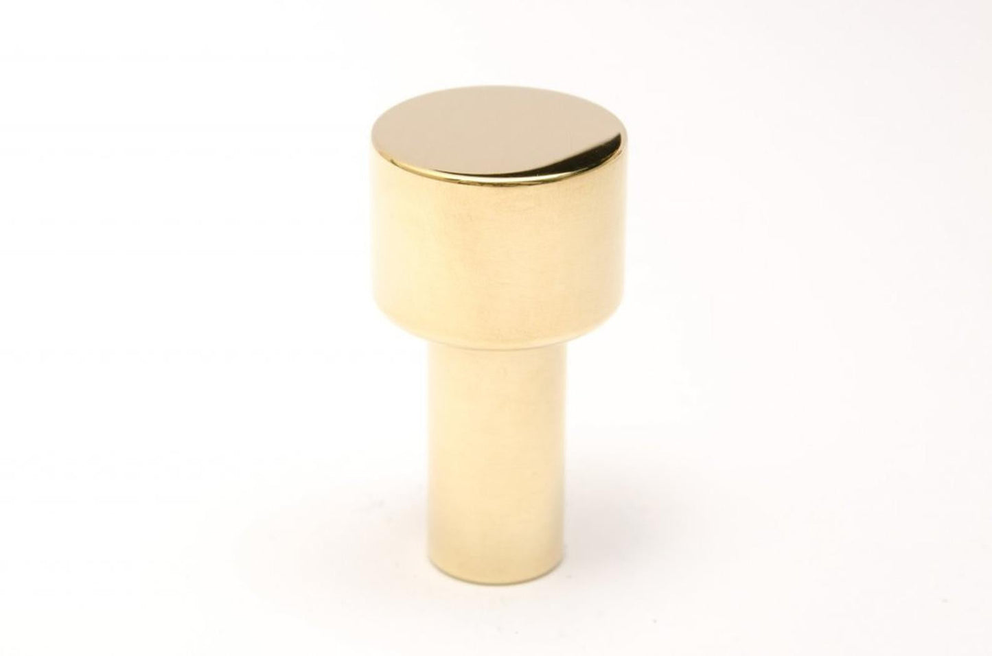 Modern "Dot" Round Wall Hook in Polished Brass - Euro • Knobs