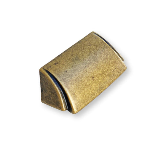 Antique Bronze "Ella" Cup Drawer Pull - Euro • Knobs