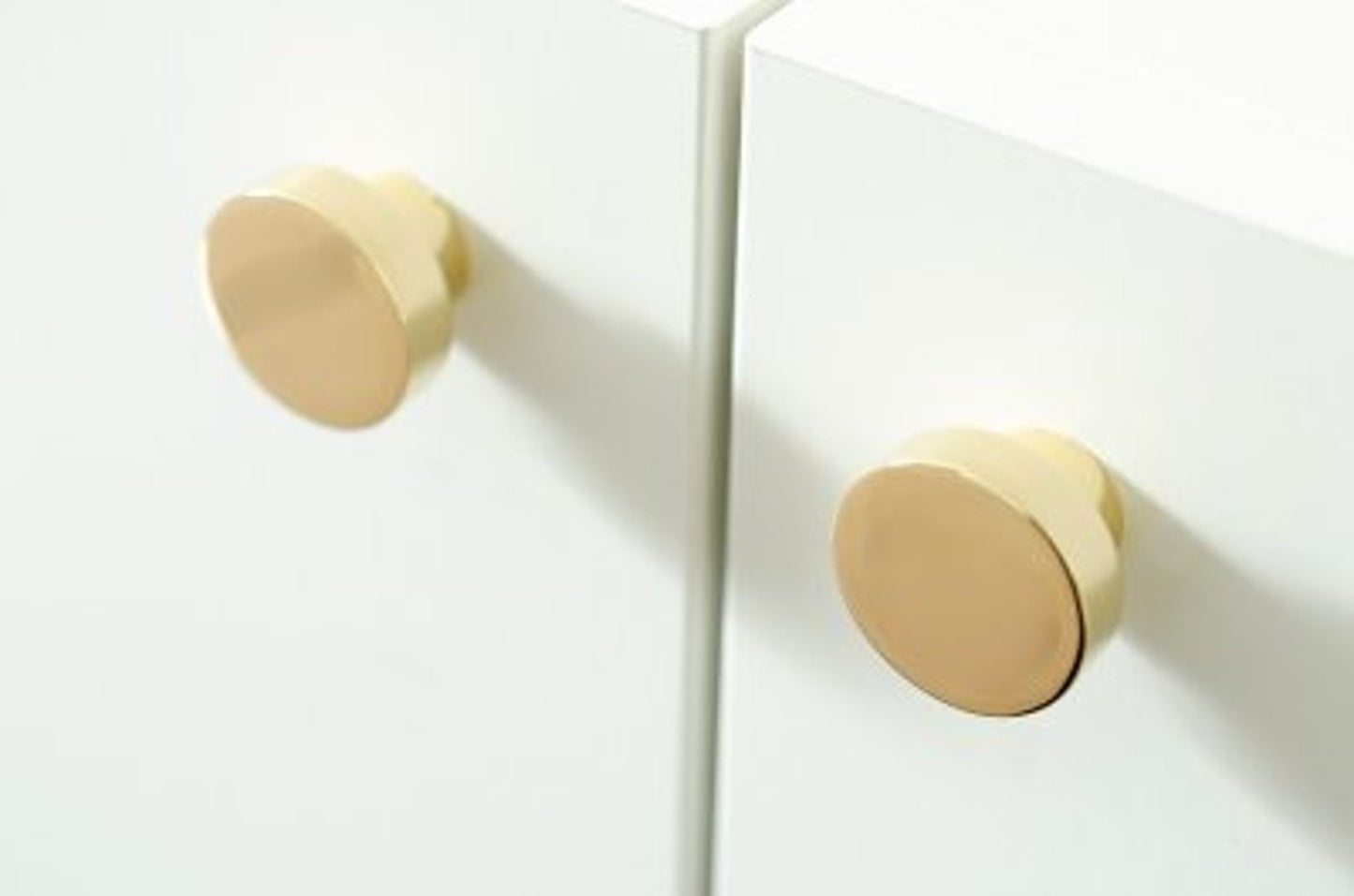 Polished Unlacquered Brass Cabinet Drawer Pulls and Closet Handles - Euro • Knobs