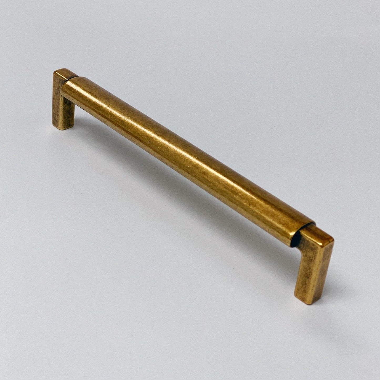 U-Shaped "Florence" Drawer Pull in Antique Brass - Euro • Knobs