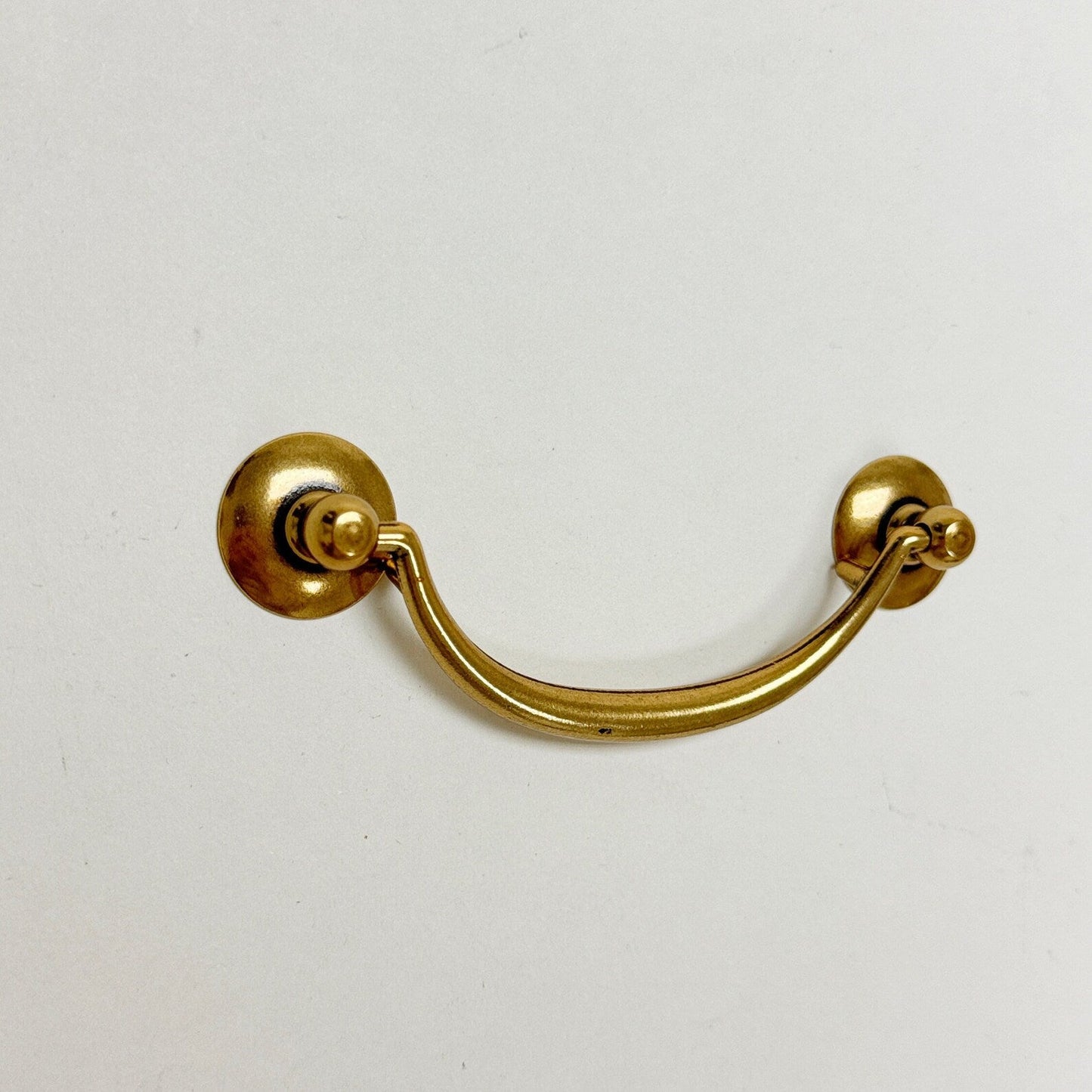 Brass Ring Pulls "Bail" Antique Brass Hardware - Euro • Knobs