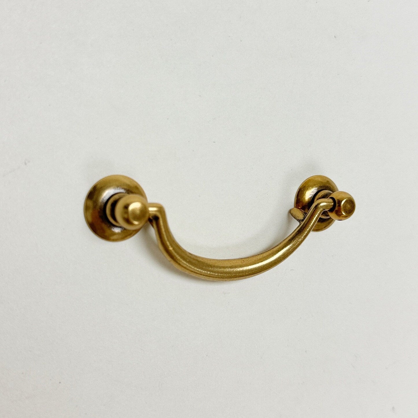 Brass Ring Pulls "Bail" Antique Brass Hardware - Euro • Knobs