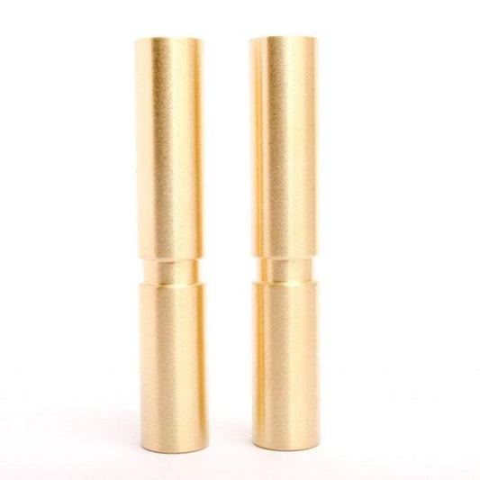 Mid-Century Modern (Set of 2) Large Furniture Replacement Legs in  in Brushed Brass - Euro • Knobs