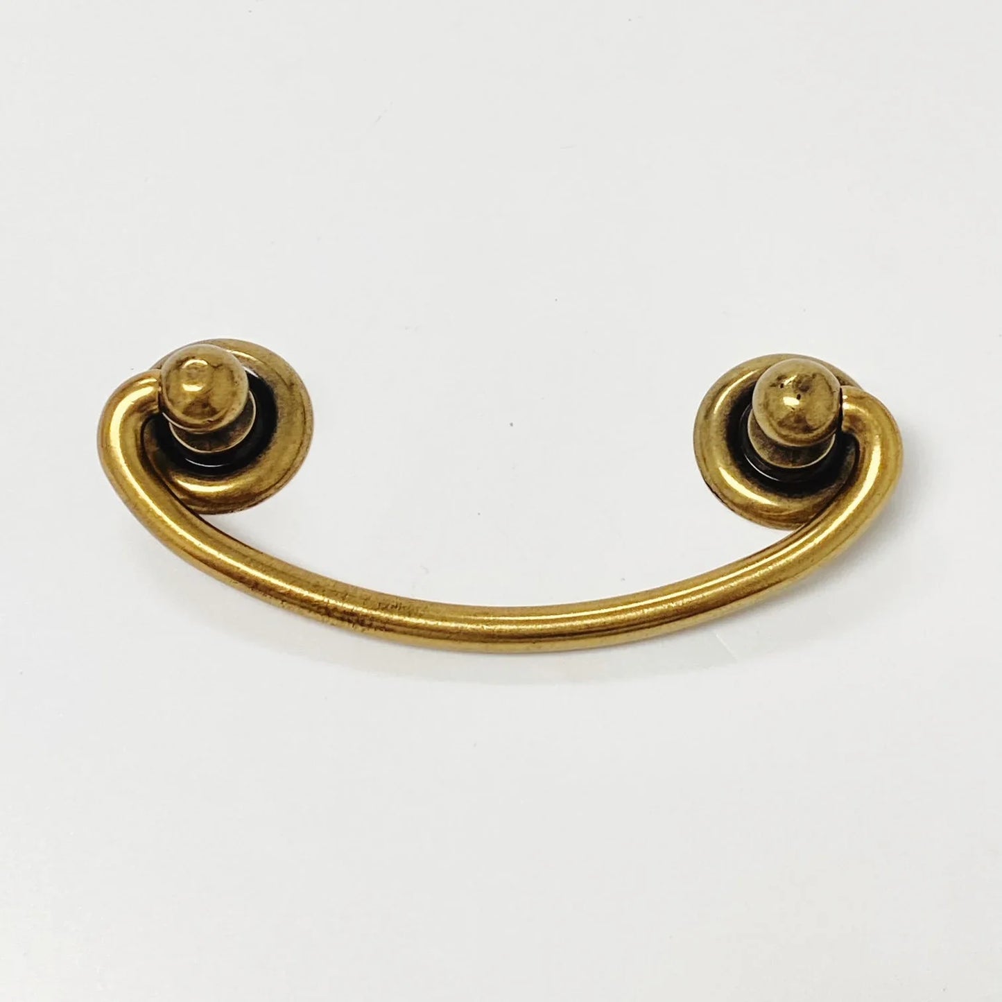 Brass Ring Pulls "Oval" Bail Drawer Pulls - Euro • Knobs