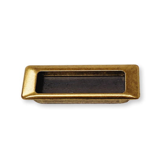 Recessed Antique Drawer Pulls - Closet Door and Drawer Handles - Euro • Knobs