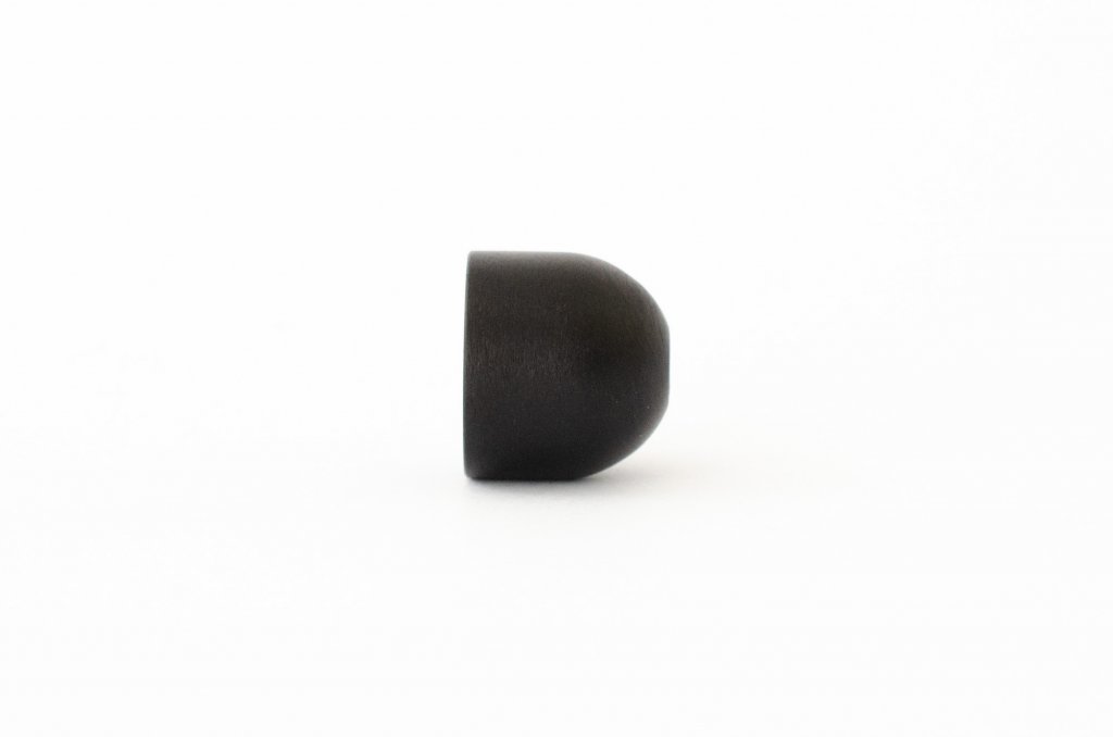 Matte Black "Little Cup" Cabinet Knob - Euro • Knobs