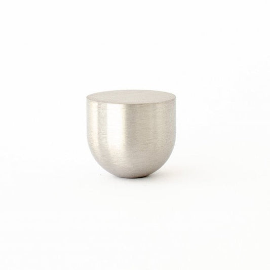 Brushed Nickel "Little Cup" Cabinet Knob - Euro • Knobs