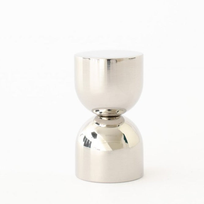 Polished Nickel "Double Cup" Cabinet Knob and Wall Hook - Euro • Knobs