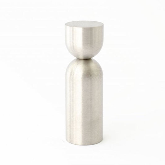 Brushed Nickel "Pedestal Cup" Round Wall Hook - Euro • Knobs