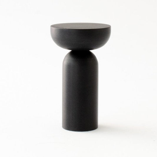 Matte Black "Pedestal Bowl" Round Wall Hook - Euro • Knobs