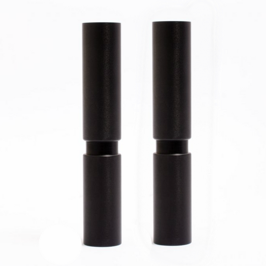 Mid-century Modern (Set of 2) Large Furniture Replacement Legs in Matte Black - Euro • Knobs