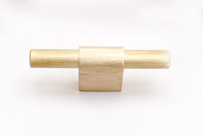 Line Brass Cabinet Knobs and Drawer Pulls - Euro • Knobs