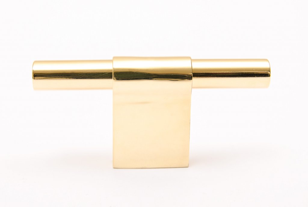 Line Brass Cabinet Knobs and Drawer Pulls - Euro • Knobs